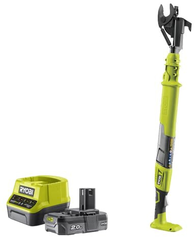 Bundle aus RYOBI 18 V ONE+ Akku-Astschere OLP1832BX + RYOBI 18 V Akku-Starter-Set RC18120-120C