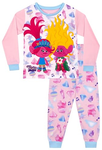 Trolls Pyjamas | Girls Pyjamas | Poppy Girls PJs | Pink | 3-4 Years