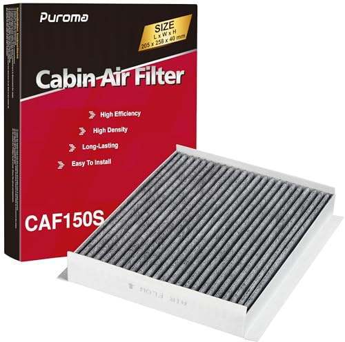 Puroma Cabin Air Filter with Activated Charcoal Layer, Replacement for CF12150, 6081C, 12150-C1, Compatible with Ford Expedition, F-150, F-250, F-350, F-450, F-550 Super Duty, Lincoln Navigator