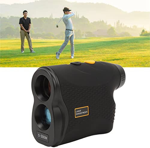 Topyond Range Finder Golf,Laser-Entfernungs Messer Für Hunter,Golf Zubehör Für Männer, Multifunktions-6X-Vergrößerung wasserdichte Staub Dichte Flagge Pole Lock Golf Jagd Range Finder 546,8 Yd