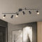 Dehobo Faretti LED da Soffitto Orientabili con 6 Luci - Lampadario da Soffitto Moderna Metallo Nero per Plafoniera Soggiorno Camera da Letto - GU10 Lampadina Non Inclusa