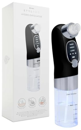 STYLPRO HYDRO EXFOLIATOR – Kabelloser, wiederaufladbarer Porenreiniger mit Vakuum. Entfernt abgestorbene Haut, klärt Poren, spendet Feuchtigkeit und beseitigt überschüssiges Öl