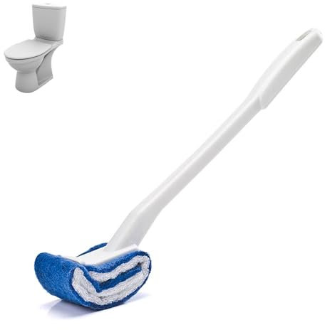 Cepillo para Inodoro Cyrank, Limpieza Profunda, Cerdas Suaves, Mango Largo, Portátil, Ideal para Baño