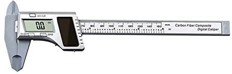Montesy Pied à coulisse numérique avec charge solaire de 0 à 150 mm - Jauge de profondeur de conversion métrique - Outils de mesure - Écran LCD
