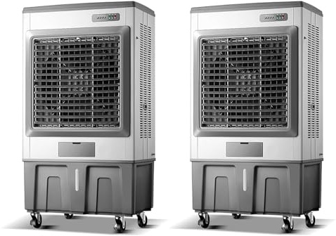 Raffreddatore D'aria Evaporativo, Condizionatore D'aria Industriale, Raffreddatore A Palude con Serbatoio D'acqua Da 26,4 Galloni, Oscillazione 90°+120°, Ventola Di Raffreddamento Ad Aria per Interni