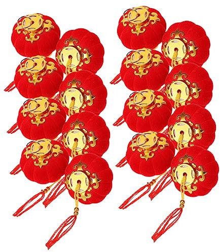 Gadpiparty 16stücke Laterne Rote Hängende Dekoration Für Neujahr Kleine Laterne Zum Mondneujahr Klein Für Chinesische Festdekorationen Für Zuhause Und Draußen Aufhängering