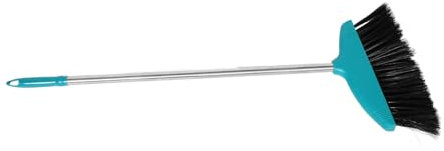 Heavy Duty Stainless Steel Angle Broom with Soft Bristles Green