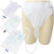 Wearable Urine Collector,Urine Catheter Bag (1000ml+2000ml+500ml Leg Bags),Reusable Urine Catching Capsule,Breathable Cotton Pants,Upgraded External Urinary Catheter for Men(Silicone Men_White)