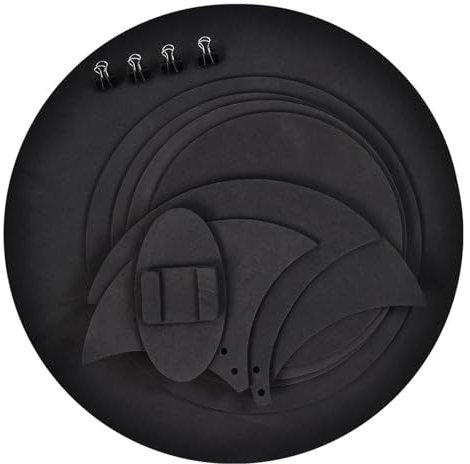 Juego de Almohadillas de Práctica de Batería Silenciosa, 10 Piezas de Silenciadores de Platillos, Refuerzo de Muet de Bombo, Clips de Almohadilla de Tambor para Práctica de