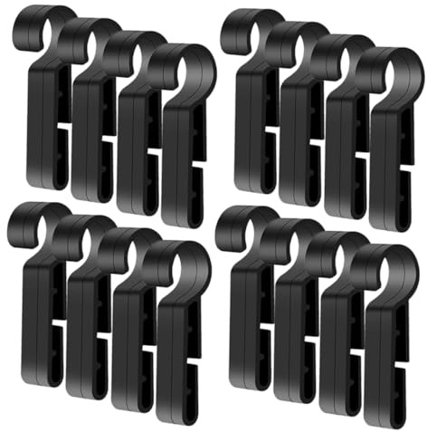 20pcs Hard Hat Clip Headlamp Hooks for Construction Helmets