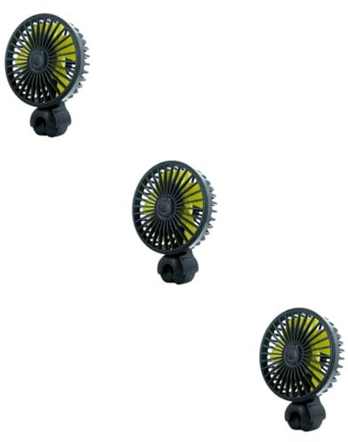 Artibetter 3pièces Ventilateur Électrique Clip Voiture Ventilateur De Circulation Air Usb Pour Passagers Arrière Conception à Lames Installation Facile Et Ajustable Compatible Majorité