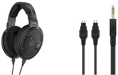 Sennheiser headphone bundle HD 660S2 Wired Audiophile Headphones and Original Accessory Cable - 3-meter balanced cable with 4.4mm connector plug