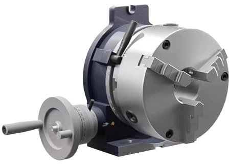 YOPNDFR Horizontal Vertical Model, 6''/ 150 mm Precision Milling with 5''/125 mm 3-Jaw Chuck, Rotary Table for Milling Machines, Rotary Table for Milling Engineering Indexing Tools