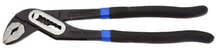 BSD Alicate ajustable de acero CrV de 300 mm con apertura de mandíbula de hasta 60 mm, ideal para trabajo en tuberías y proyectos de fontanería.