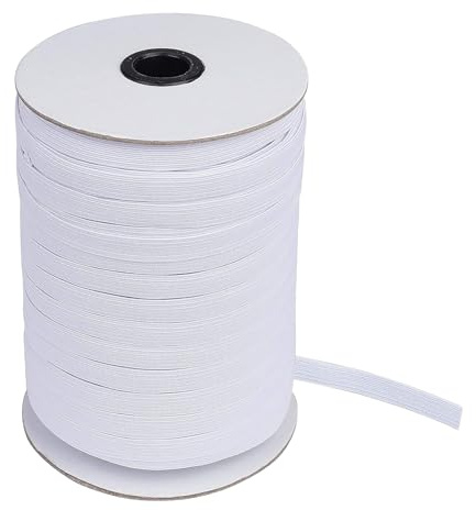 Banda Elástica 91 cm Largo Blanca Ancho Bandas de Elastic para la Ropa Personalizada y Artesanía DIY Hogar