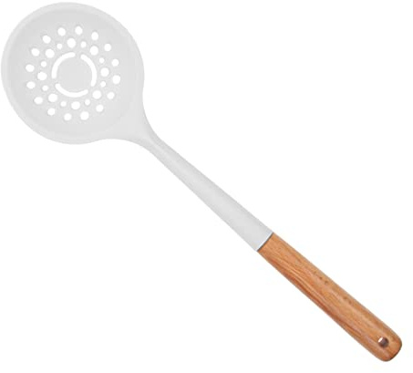BESTOYARD Colador De Silicona Plano Cuchara Coladora Espumadera Colador De Fideos Cuchara De Cocina Para Espumadera Ranurada De Silicona Para Cocinar Pasta