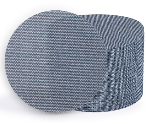 KQCXIK 50 Pcs 5 Inch Ceramic Mesh Sanding Discs for Orbital Sander 120 Grit