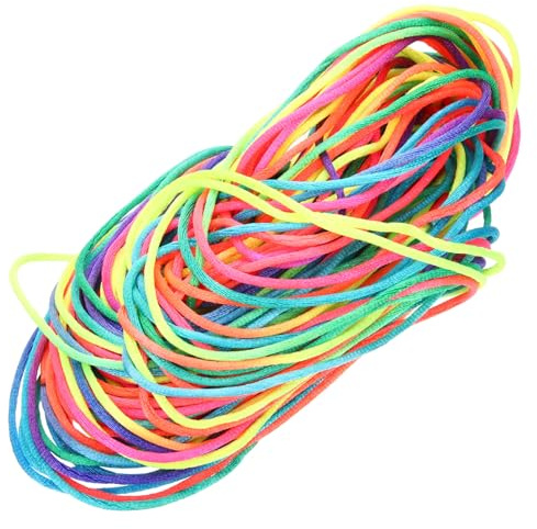 ORFOFE 20 pcs Finger String Rainbow Color Cats Cradle Game for Interaction Elastic Hand Rope for Fun and Cooperative Play