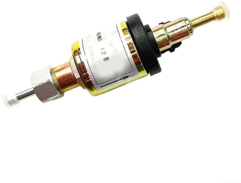 Qualoramall 12 V 24 V Standheizung, Kraftstoffpumpe, 44 ml, 1 kW-8 kW, Diesel-Pulspumpe für Eberspacher Airtronic D2 D4 Modelle, Eisen, Kunststoff, Metall, wartungsfreundliches Design (12 V)