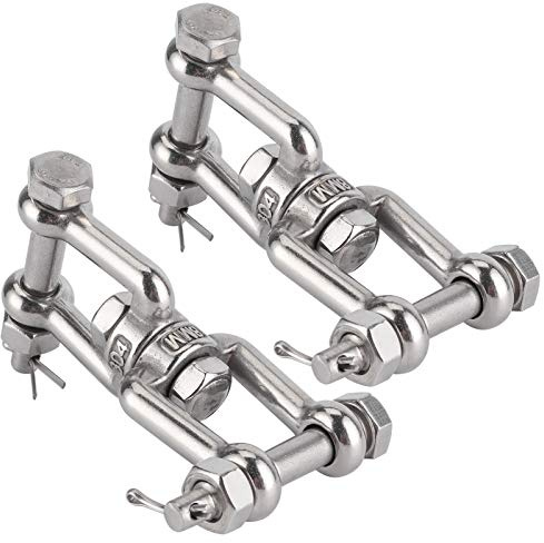 Haofy Conector de Grillete Giratorio de Acero Inoxidable 304 de Alta Resistencia, Práctico para Anillos Universales, 2 Piezas para Entusiastas de la Navegación