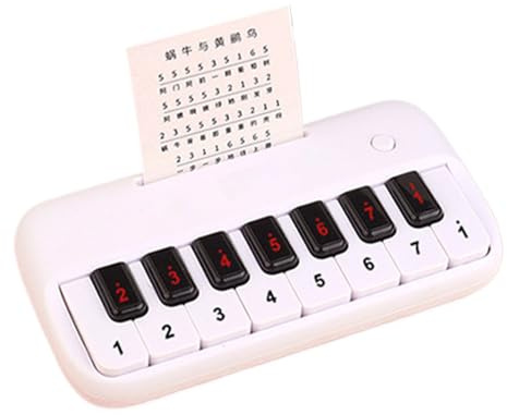 Fickpiano - kompakt tangentbord med 15 tangenter | perfekt musikleksak för nybörjare och nybörjare | Bärbart ABS-musikinstrument för resor, utbildning, , skola, app