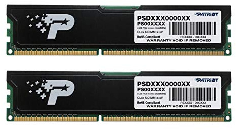 Patriot Signature 16GB DDR3 1600 MHz Arbeitsspeicher Dual Module Kit (16 GB, 2 x 8 GB, DDR3, 1600 MHz, 240 - pin DIMM) PSD316G1600KH Mit Heatspreader