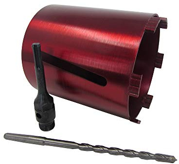 142mm Dry Diamond Drilling Core Drill Bit Turbo Segments with SDS Arbour & Drill Bit