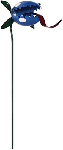 Sunset Vista Designs Yard Art Monster Gardens Venus Fliegenfalle dekorativer Gartenstecker, 50,8 cm, Blau