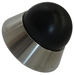 Edelstahl Türpuffer Wandstopper Wandpuffer Türstopper zum Türschutz Wandtürstopper aus Edelstahl rostfrei für Innen und Außen einsetzbar inkl. Befestigungsmaterial