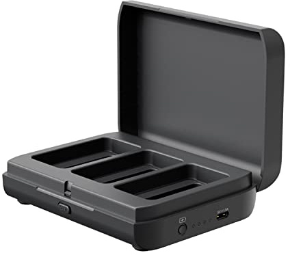BOYA BY-XM6-K2BOX - Scatola di ricarica wireless per microfono lavalier wireless BY-XM6 serie S2, K2/K2W/K2P/K2B/K2B (nero) (per DSLR/smartphone, TX-TX-RX)