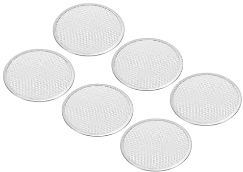 PATIKIL Sprouting Lids, 6 Pcs 82mm Stainless Steel Strainer Lids for Wide Mouth Canning Jars, Silver Tone