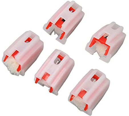 Agujas para Tocadiscos Stylus, Aguja Ligera para Tocadiscos con Sonido Estéreo, 5 Piezas de Repuesto, Fácil Instalación con Funda Protectora para Fonógrafo