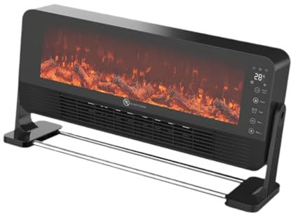 Sharplace Calentador de Chimenea eléctrico, Chimenea portátil, Enchufe de la UE, Adorno silencioso, Colgante, Calentador de Mesa de calefacción eficiente para