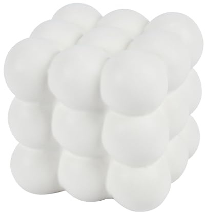 Restaurantware-Table Art Flower Vase, 1 Bubble Vase - Minimalist Style, for Fresh Or Artificial Flowers, White Ceramic Piece for Home Decor, Kitchen, Home, Living Room, Office, and More