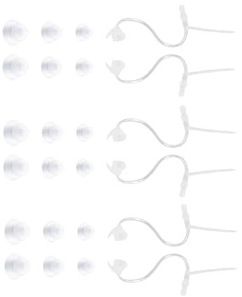 Accesorios para Auriculares amplificados Tapones para los oídos Herramientas de Limpieza Tubo guía de Sonido（3 Juegos） (318)