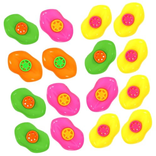 Toddmomy 20Pcs Lip Shaped Whistles, Colorful Plastic Noisemakers, Birthday Party Favors Educational Plaything for Christmas Festivals Celebrations