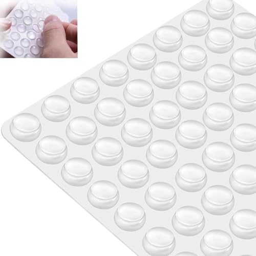 100 Stück Antirutsch Pads Glasplatte, Schutzpuffer Abstandshalter, Tischplatten und Möbel, Ideal als Schutzpuffer gegen Verrutschen und Beschädigung, Einfache Anwendung auf Verschi