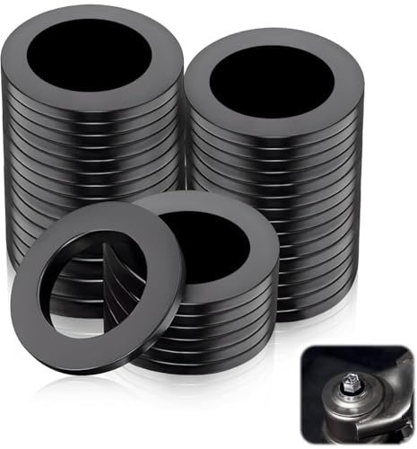 Ruayia Unterlegscheiben M10, 50 Stück Edelstahl Beilagscheiben DIN 9021 A2 V2A 304, Karosseriescheiben Unterlegscheibe M10 x 16mm, Rostfreie Flat Washers für Schrauben & Muttern & Gewindestange