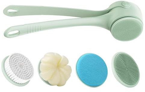 Ihdjasg Brosse Rotative Electrique - Brosse de Nettoyage Intensive - Nettoyeur Automatique Rotatif pour le Corps Soin de Peau SPA Douche Hommes Femmes