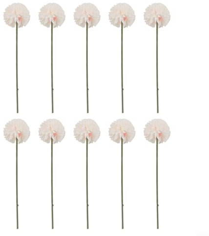 Sfere artificiali di crisantemo, in seta, altezza 32 cm, decorative, per matrimoni, casa, giardino, 12 pezzi, bianco, blu, verde, rosa, viola (rosa carne)