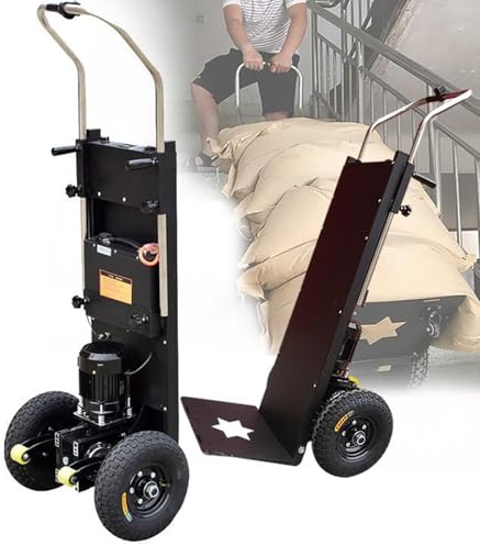 1200W Elektrische Sackkarre, Ausgestattet mit einem austauschbaren Akku, Elektrischer Treppensteiger mit 400 kg Tragkraft, FüR Den Lagerlogistikvertrieb,001