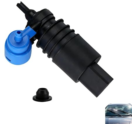 Waschwasserpumpe mit Dichtung, Scheibenwaschanlage Pumpe, Leistungsstarke Waschwasserpumpe für Golf Modelle 4, 5, 6, 7 und Polo, Ersatzteil für Front- und Heckscheibenwaschanlage
