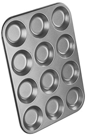 Utensile per Chef teglia Bassa da 12 Muffin Grey