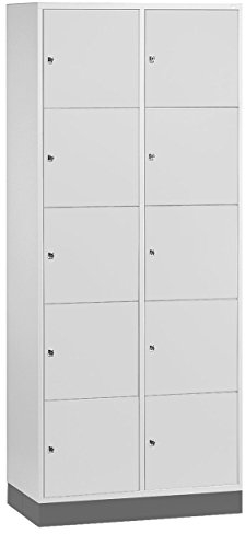 Sport-Tec Großraum Schließfachschrank Spint Spind Spindschrank Wertfachschrank, 10 Fächer