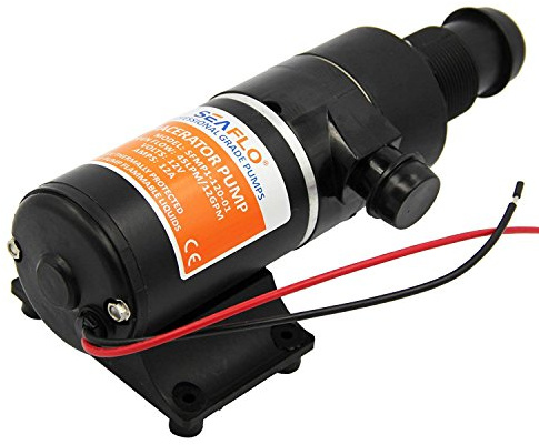 LIGHTEU DC 12V 45L/min SEAFLO Zerhackerpumpe/Fäkalienpumpe für Marine,boote,Yacht,Wohnwagen, Camping, Outdoor, Garten.