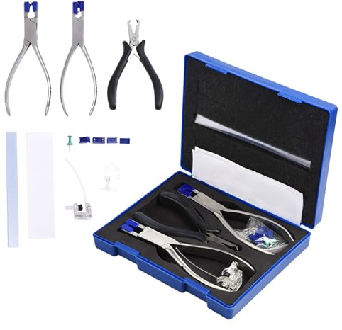 ZJchao Rimless Eye Glass Repairing Kit, Glasses Repair Kit, Eyeglass Repair Pliers, with Pressing Plier, Demolition Plier, Cutting Plier, Spare Jaw, Drilling Holder and so on