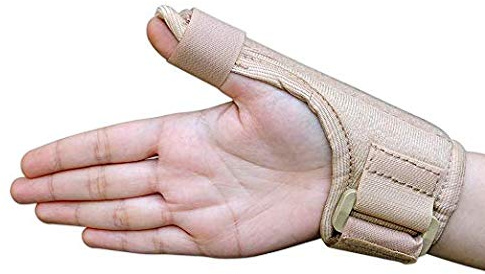 Pädiatrische Daumenschiene, Daumenschiene bei Verletzungen des Gewebes | Stützbandage mit Daumenschiene, leicht, atmungsaktiv | Daumenschiene für Kinder | passend für beide Hände