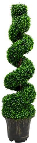 BPIL 3FT ARTIFICIAL SPIRAL TWIST TOPIARY TREE (1)