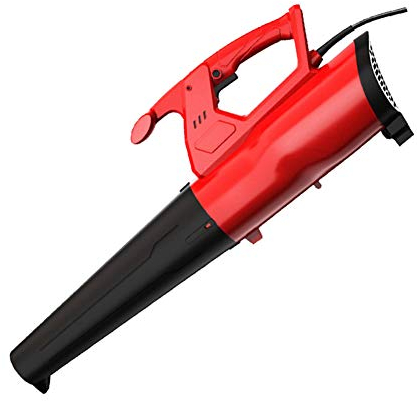 ACXZ Soffiatore di Foglie Elettrico, Industriale Potente Motore turbina spazzatrice Giardino 3800W, Cavo di Alimentazione Lunghezza 10m/20m, 6 velocità Regolabile, Rosso