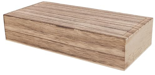 Cabilock Holzkiste mit Deckel Schmuck Kiste Vintage Dekorative Holzbox Hölzerne Aufbewahrungsbox Bastelbox Schmuck Holz Schatulle Kleine Dinge Storge Container Schmuckhalter Hochzeit Geschenk
